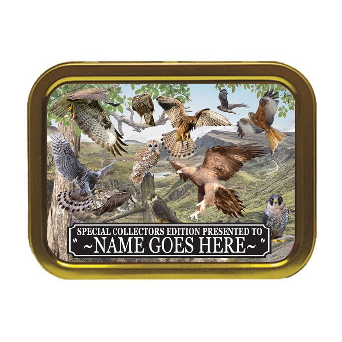 British Bird Of Prey Personalised Tobacco Storage Tin & Products