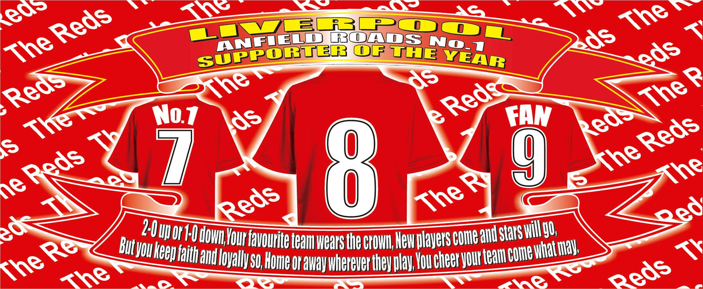 The Reds Football Shirt Silver Aluminium Two Lid Unisex Water Bottle Gift team-Liverpool