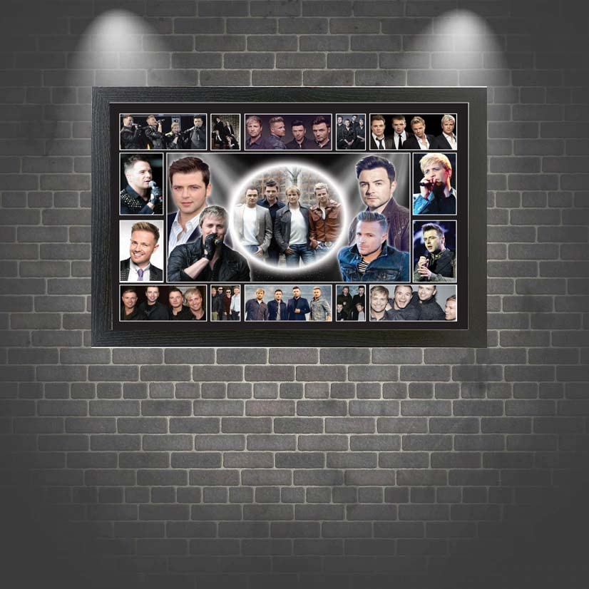 West 'Irish Boy Band' Life Music Icon Framed Wall Hanging Picture Gift