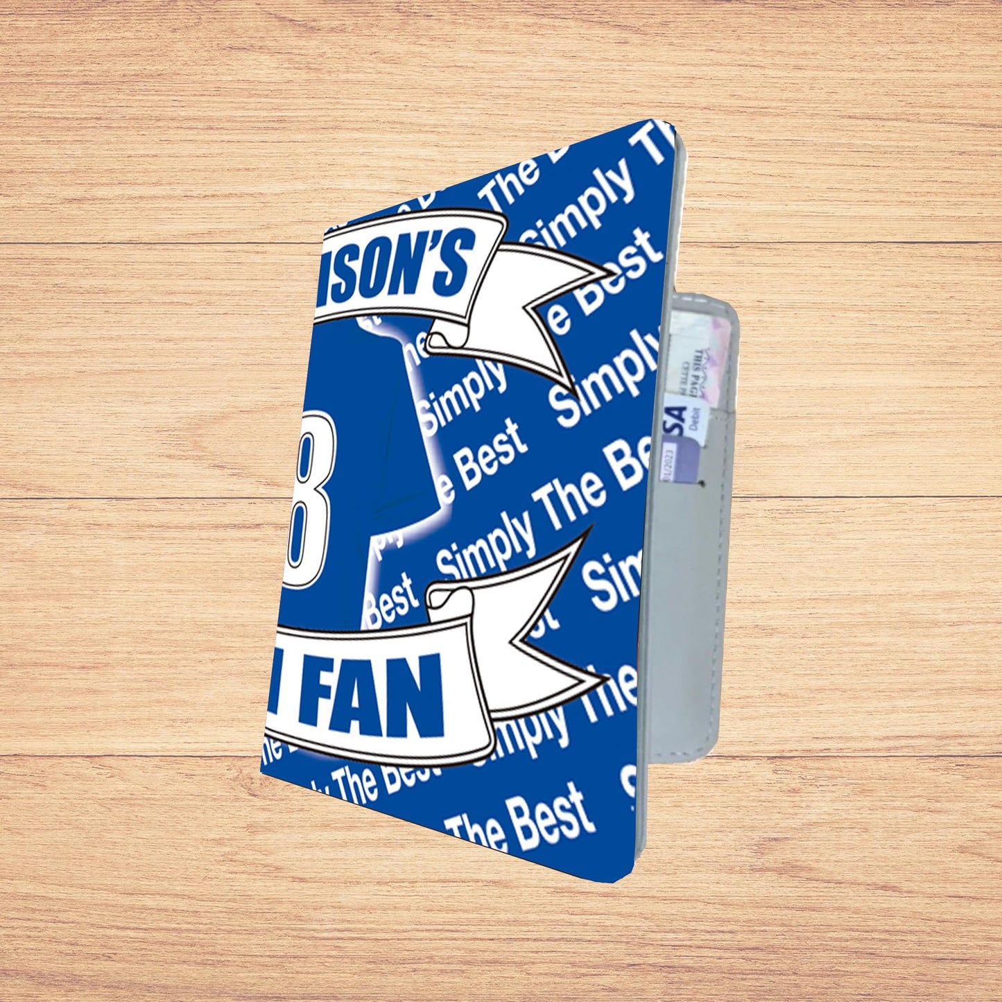 The People's Club Football Shirt Travel Personalised Passport Holder Wallet Case Gift Present