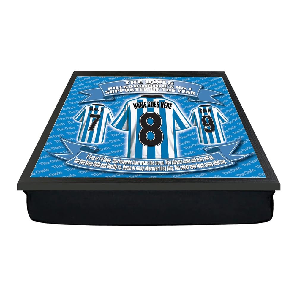 Sheff Wed Personalised Football Club Shirt Lap Tray And Mug Gift Set