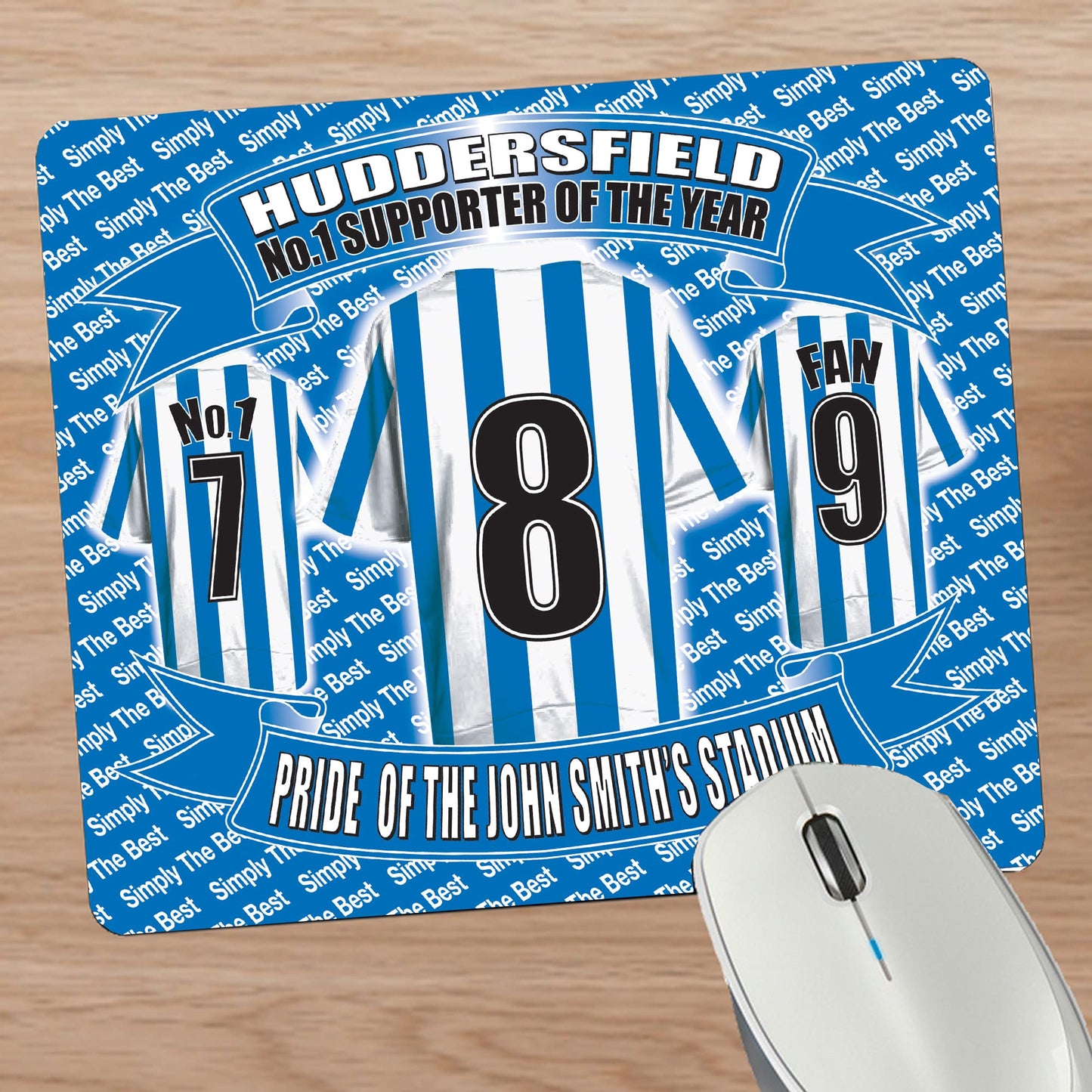 Huddersfield Football Shirt Mouse Mat Gift