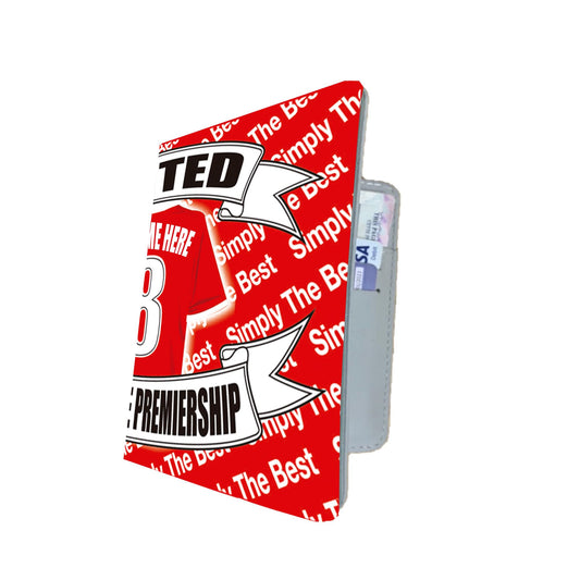 Manchester Reds Personalised Football Shirt Travel Passport Holder Case Gift Present