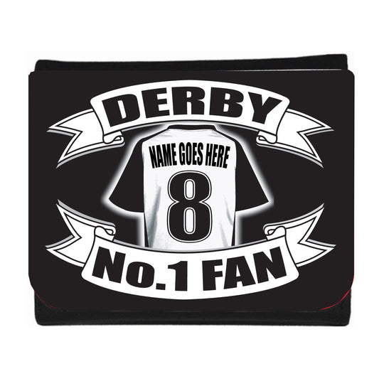 Derby Football Shirt Money Personalised Wallet Gift