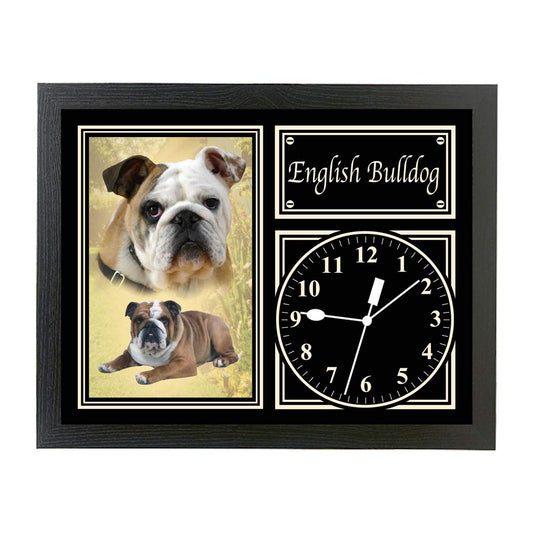 English Bulldog Dog Breed Gift Clock