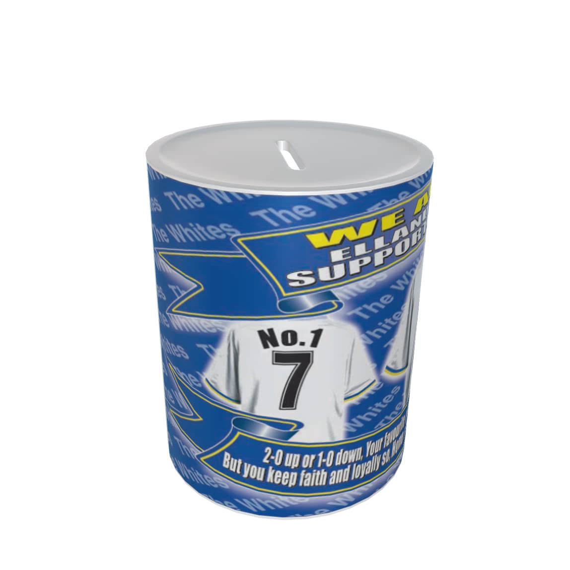 Leeds U Football Shirt Ceramic Money Box Gift