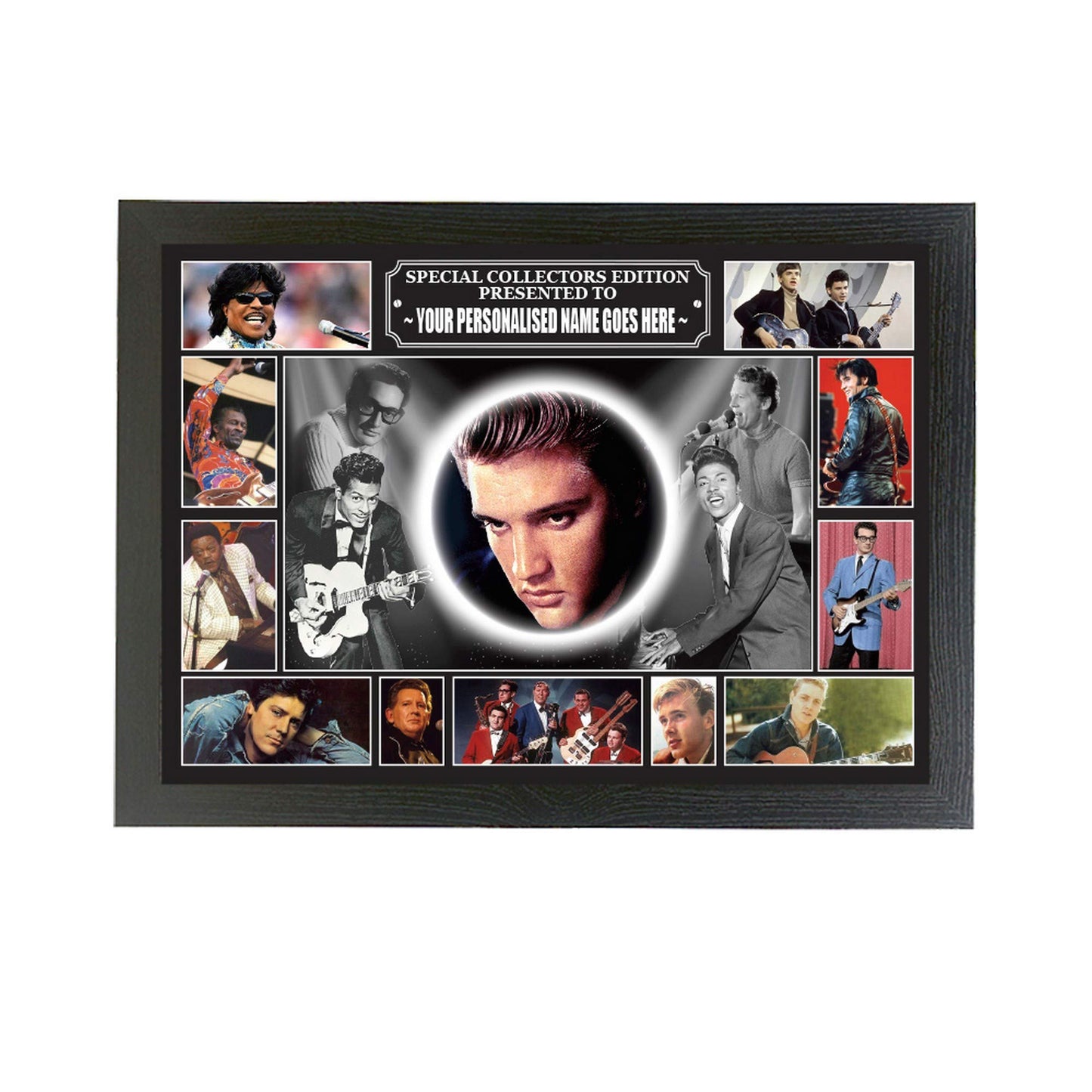 Rock n Roll Greats of the 50s & 60s Personalised Music Icon Lap Tray