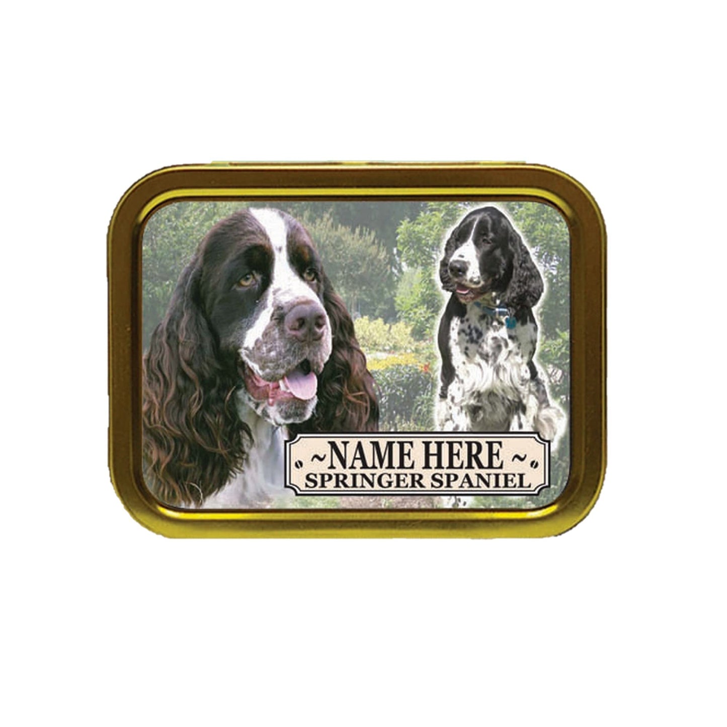 English Springer Spaniel Dog Breed Personalised Tobacco Storage Tin & Products