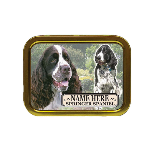 English Springer Spaniel Dog Breed Personalised Tobacco Storage Tin & Products