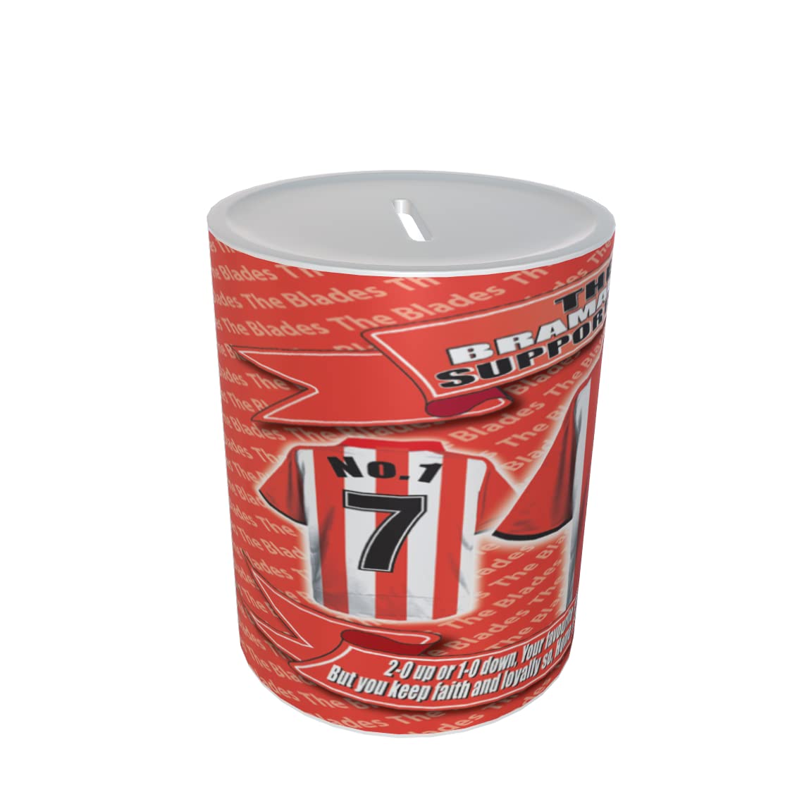 Sheffield U Football Shirt Ceramic Money Box Gift