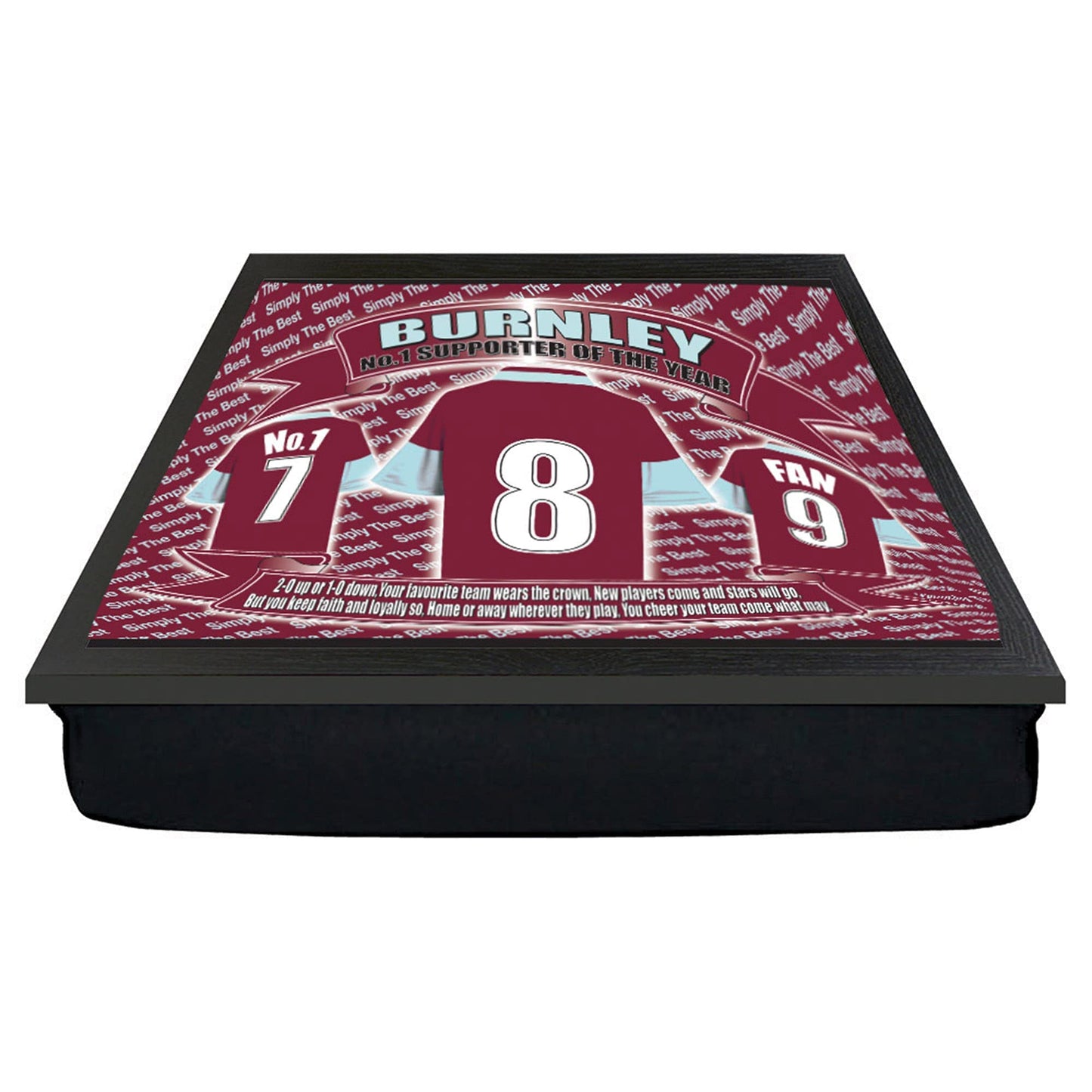 Burnley Football Shirt Lap Tray Gift