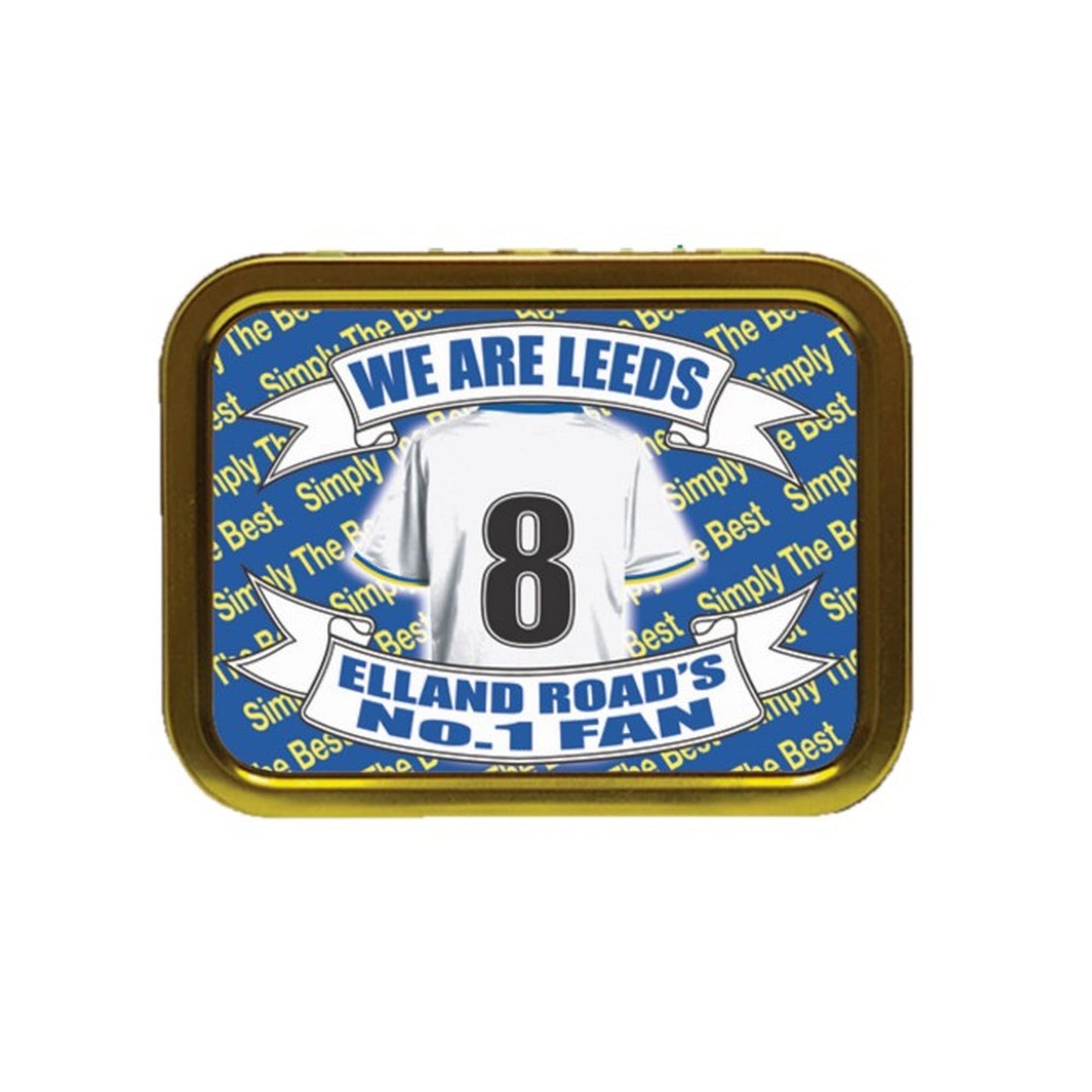 Leeds U Football Shirt Tobacco Storage Tin & Products Gift Present
