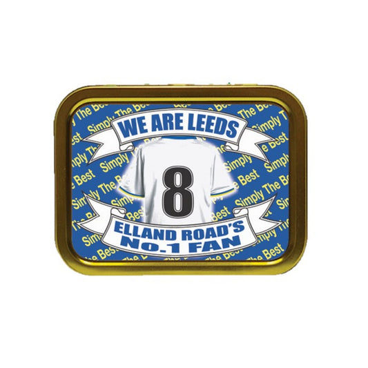 Leeds U Football Shirt Tobacco Storage Tin & Products Gift Present