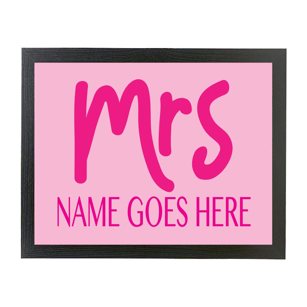 Mr & Mrs Personalised Couples, Marriage, Relationship Lap Tray Gift (Set of 2)