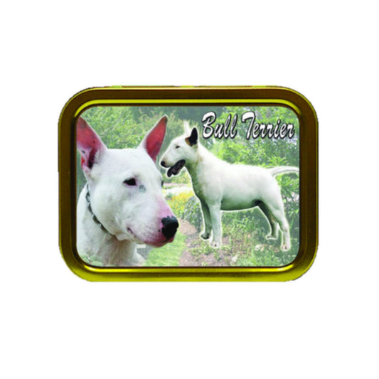 English Bull Terrier Dog Breed Tobacco Storage Tin & Products