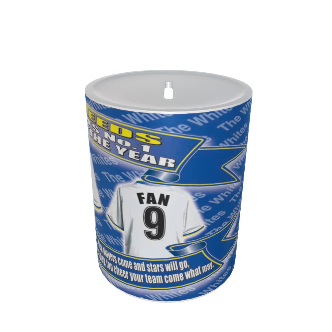 Leeds U Football Shirt Ceramic Money Box Gift
