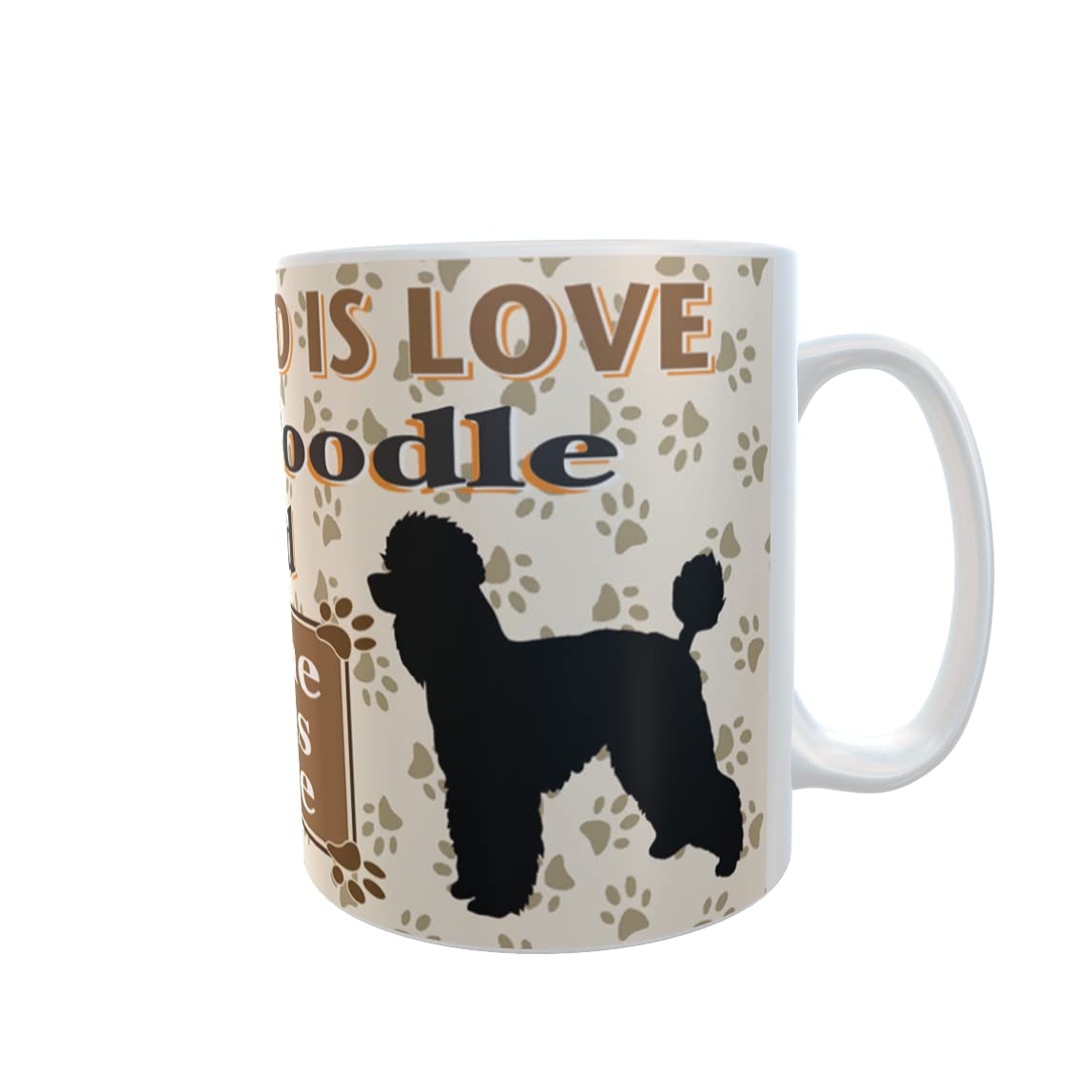 All You Need is Love and a Poodle Dog Personalised Mug Gift