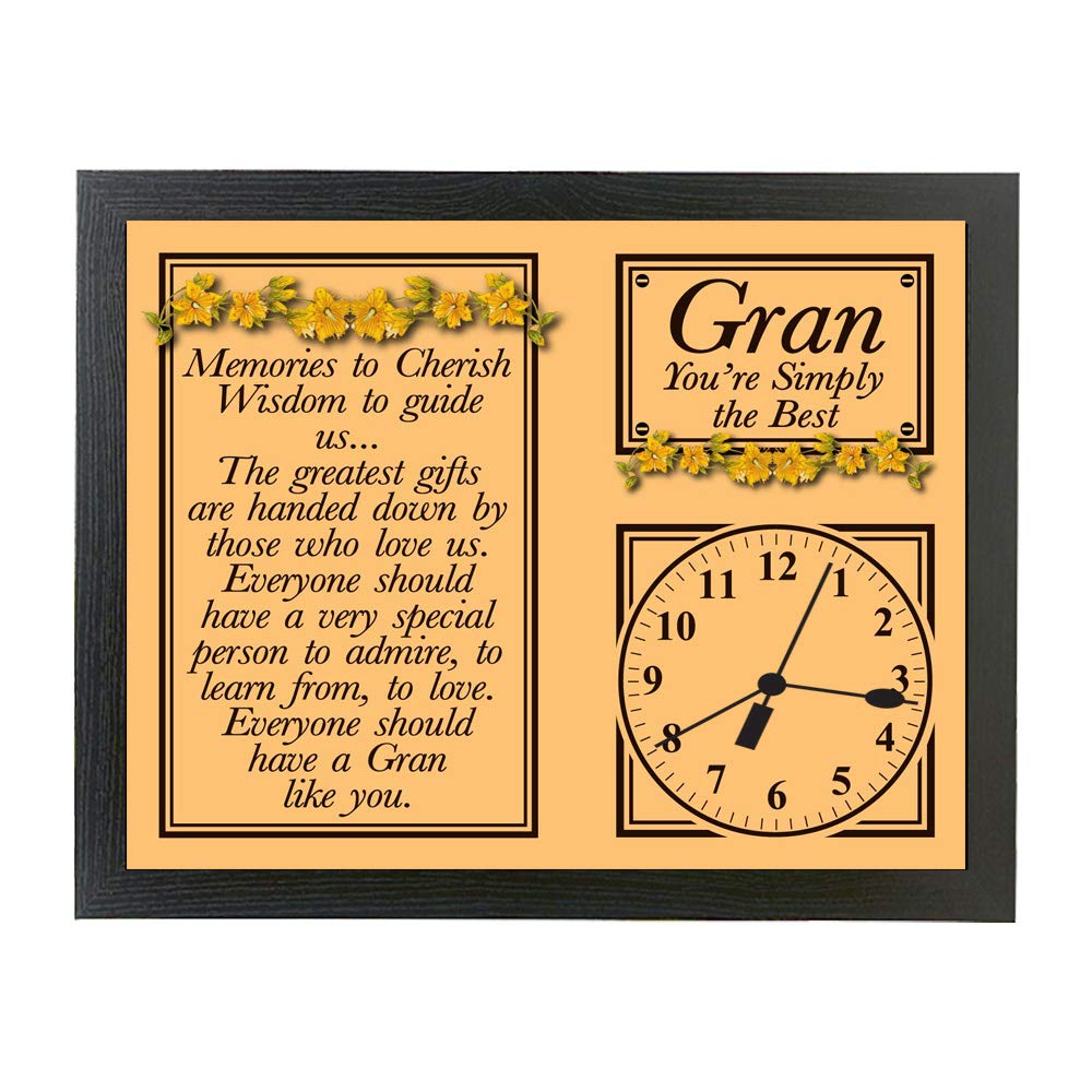 My Special Gran Poem Gift Clock