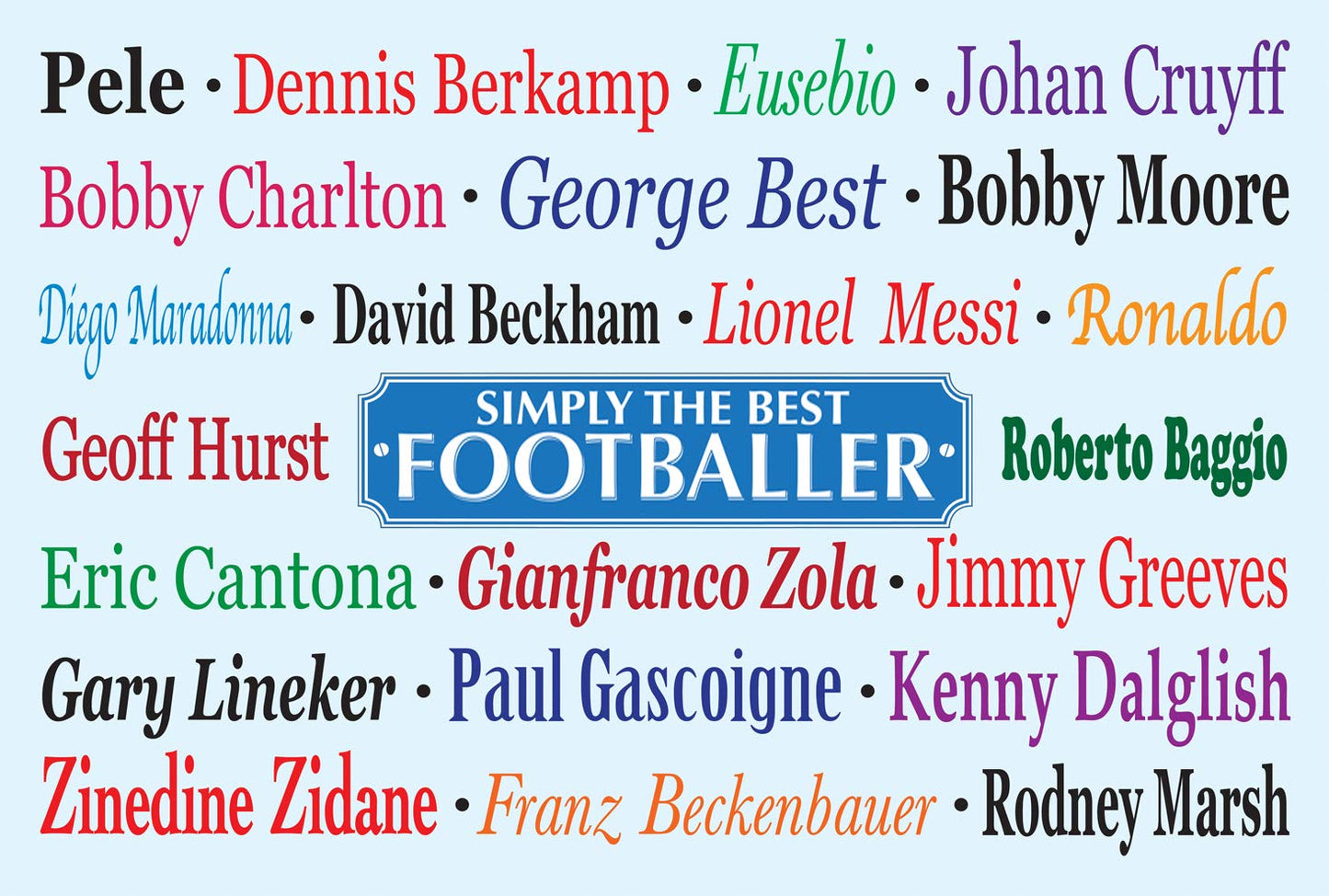 Simply The Best Footballer Mug