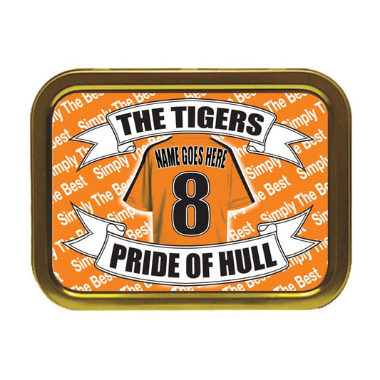 Hull Football Shirt Personalised Tobacco Storage Tin & Products