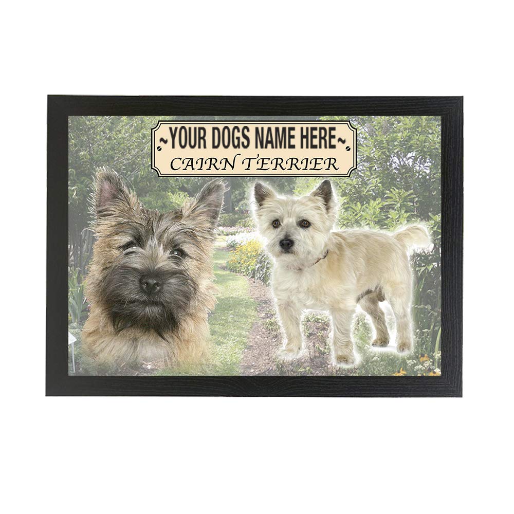 Cairn Terrier Personalised Dog Breed Gift Lap Tray
