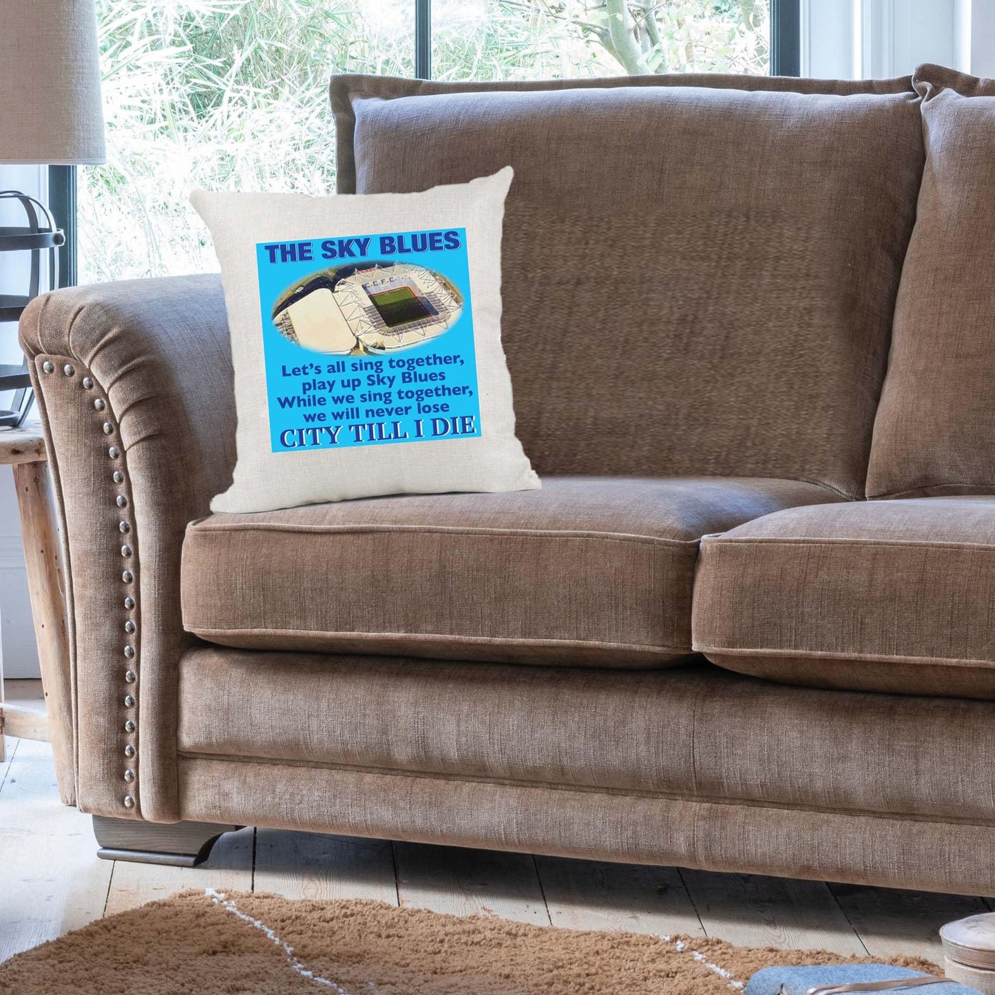 Coventry Football Anthem Song Chant Cushion Cover Gift