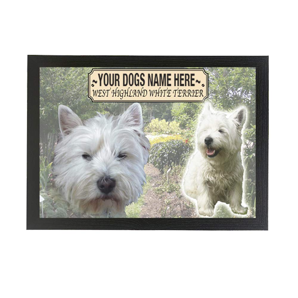 West Highland White Personalised Dog Breed Gift Lap Tray
