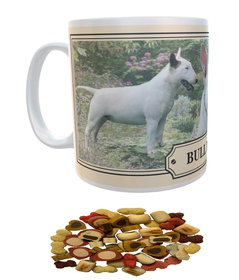 Bull Terrier Dog Breed Gift Mug with Treats