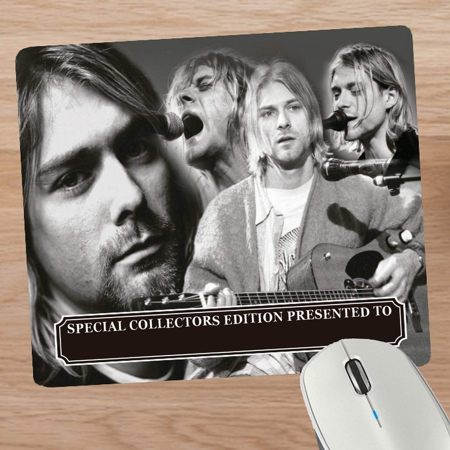 Kurt Cobain Personalised Icon Mouse Mat Gift