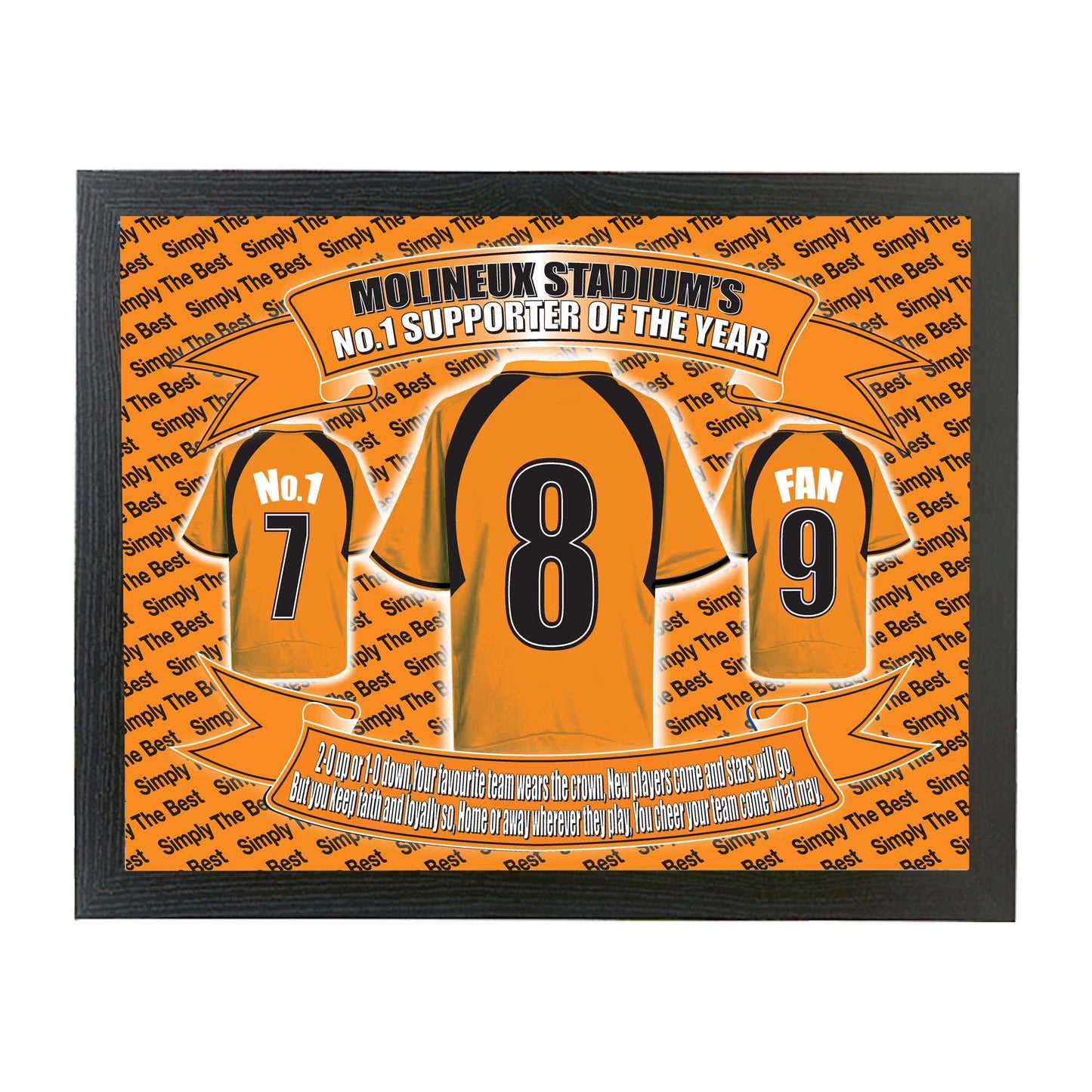Wolves Football Shirt Lap Tray Gift, Multicolor, M (Wolves-NP-Lap Tray_000)