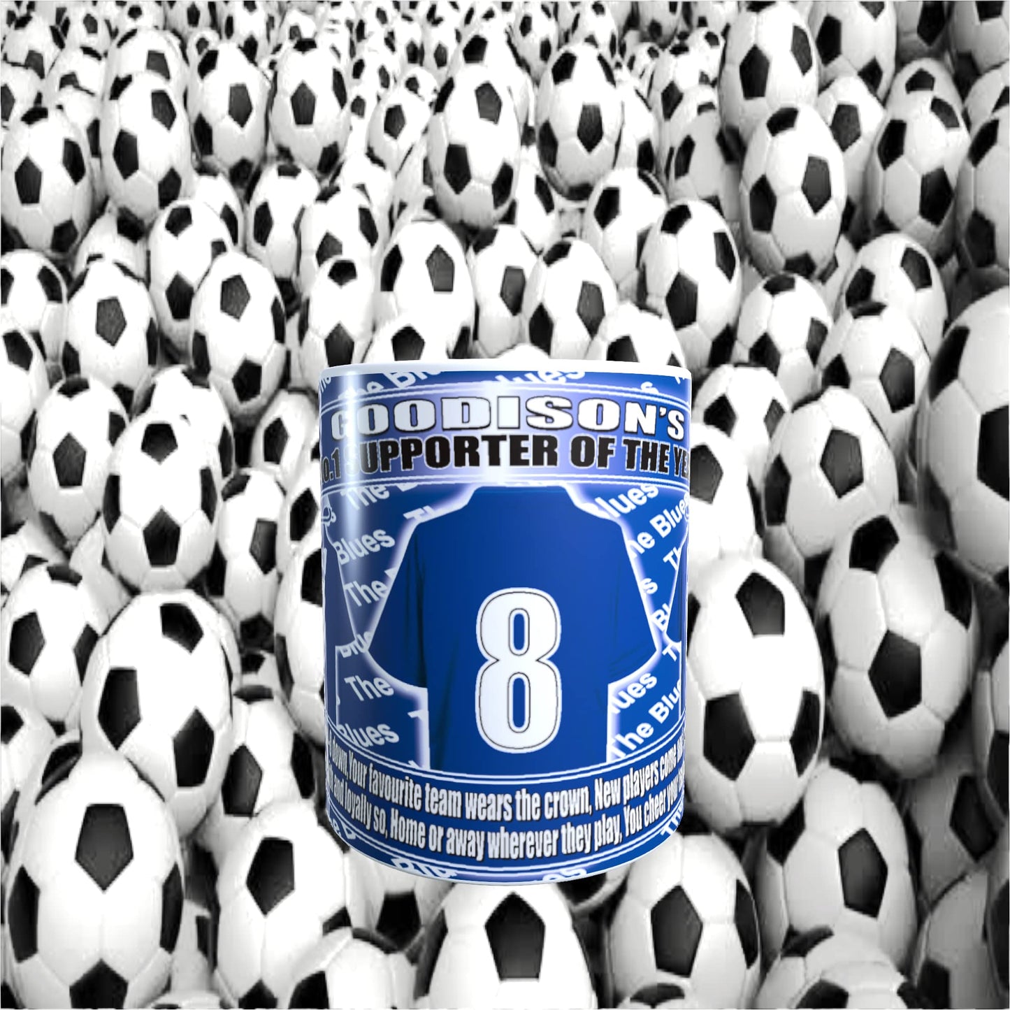 The People's Club Football Team Shirt Mug Gift with Chocolate Footballs