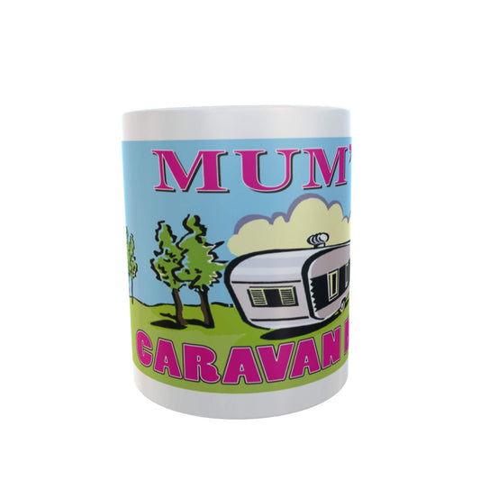 Mum's Home is Where You Park It Personal Ceramic Caravan Mug Gift