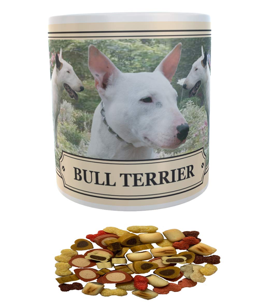 Bull Terrier Dog Breed Gift Mug with Treats