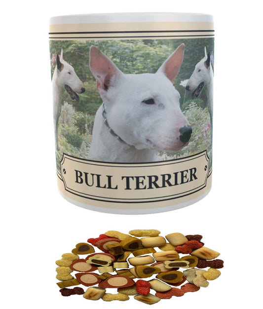 Bull Terrier Dog Breed Gift Mug with Treats