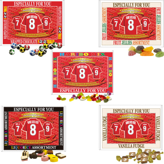 Liverpool Football Shirt Personalised Gift Boxed Sweets, multicolour, medium