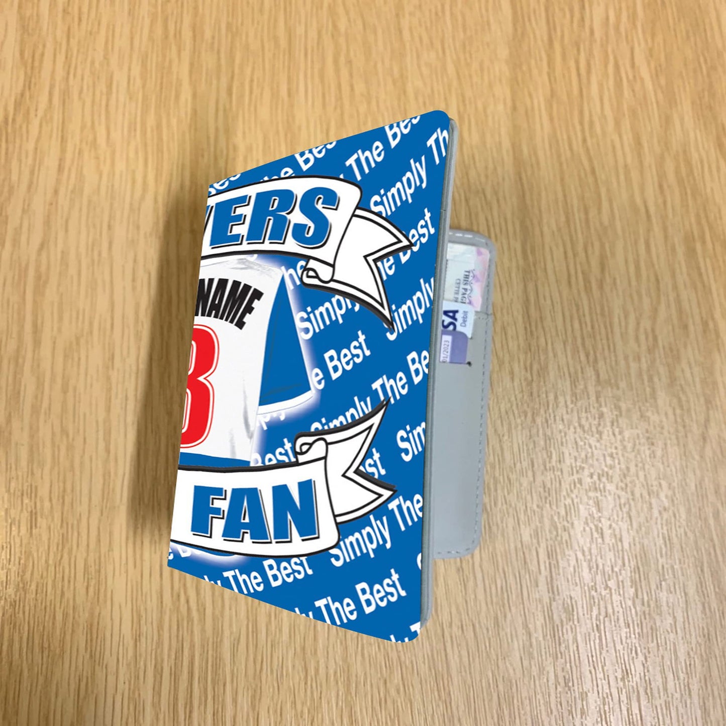 Blackburn Personalised Football Shirt Travel Passport Holder Case Gift Present