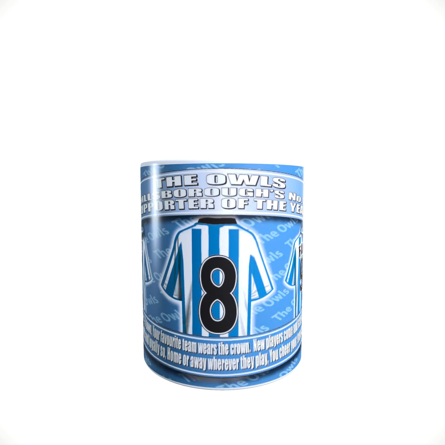 Sheff Wed Football Team Shirt Mug Gift with Chocolate Footballs