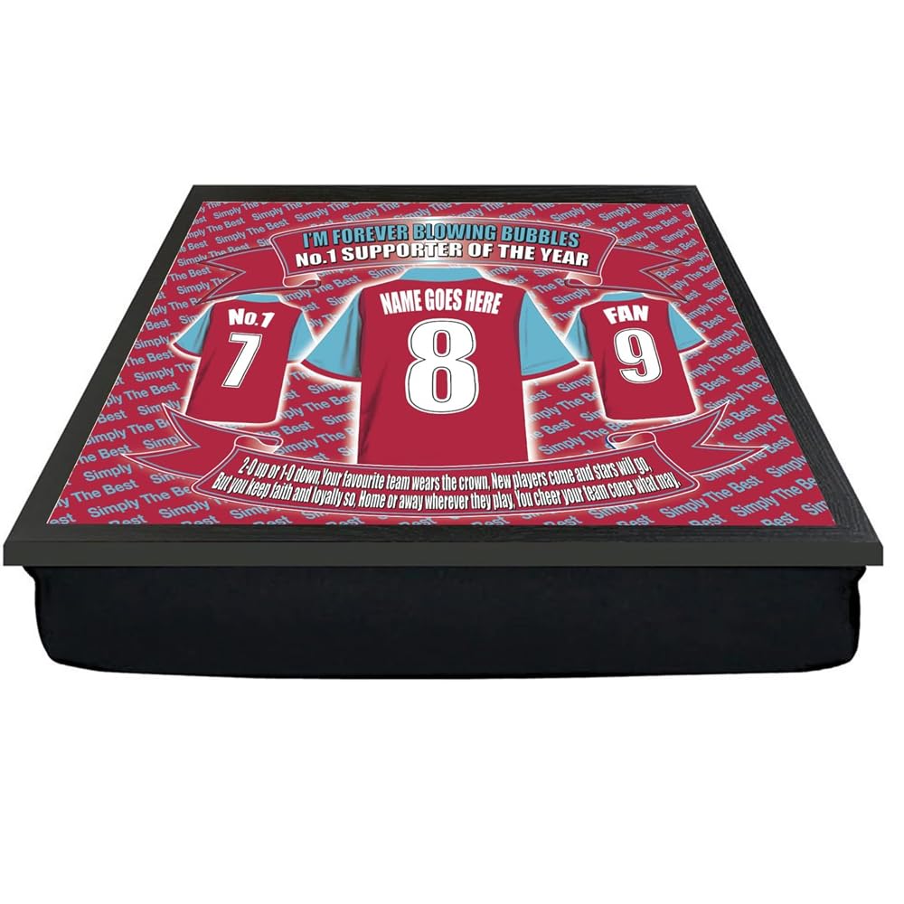 West H Personalised Football Club Shirt Lap Tray And Mug Gift Set