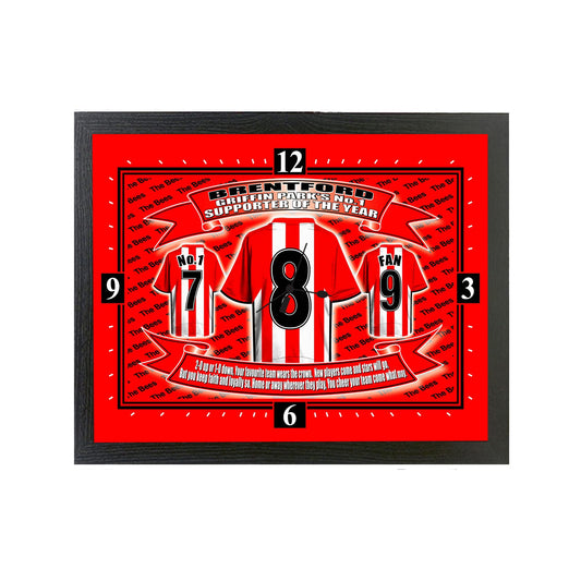 Brentford City Football Shirt Clock Gift Present