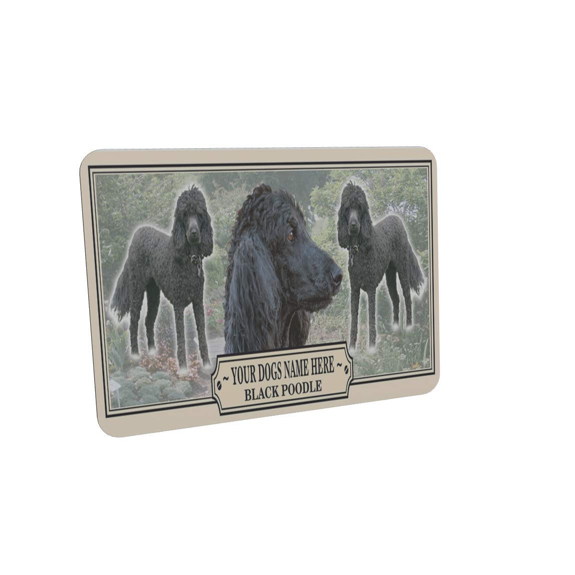 Black Poodle Personalised Dog Breed Mouse Mat Gift