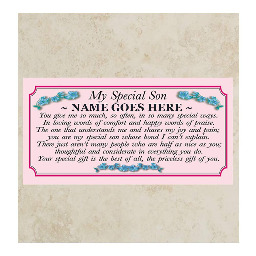 My Special Son Personalised Poem Verse Gift Mug