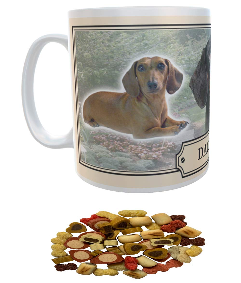 Dachshund Dog Breed Gift Mug with Treats