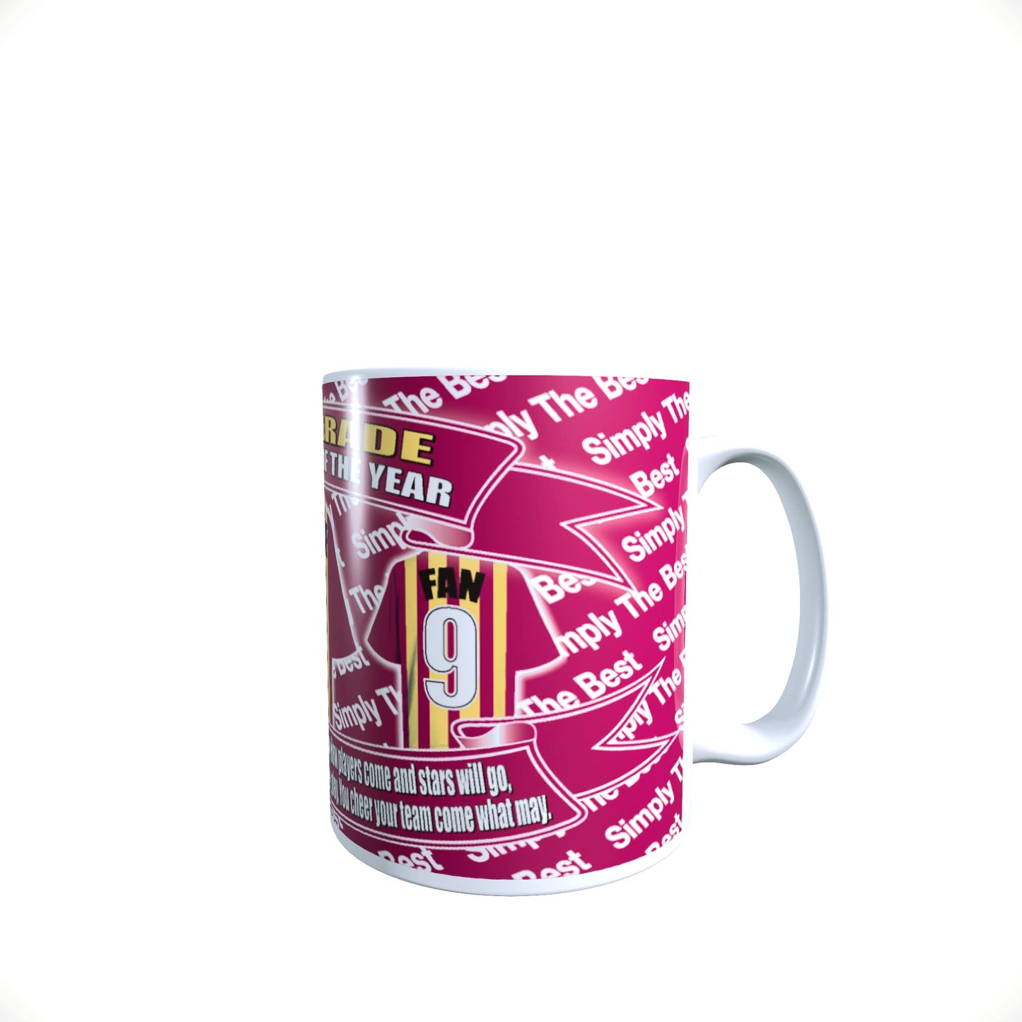 Bradford City Football Team Shirt Mug Personalised Gift with Chocolate Footballs