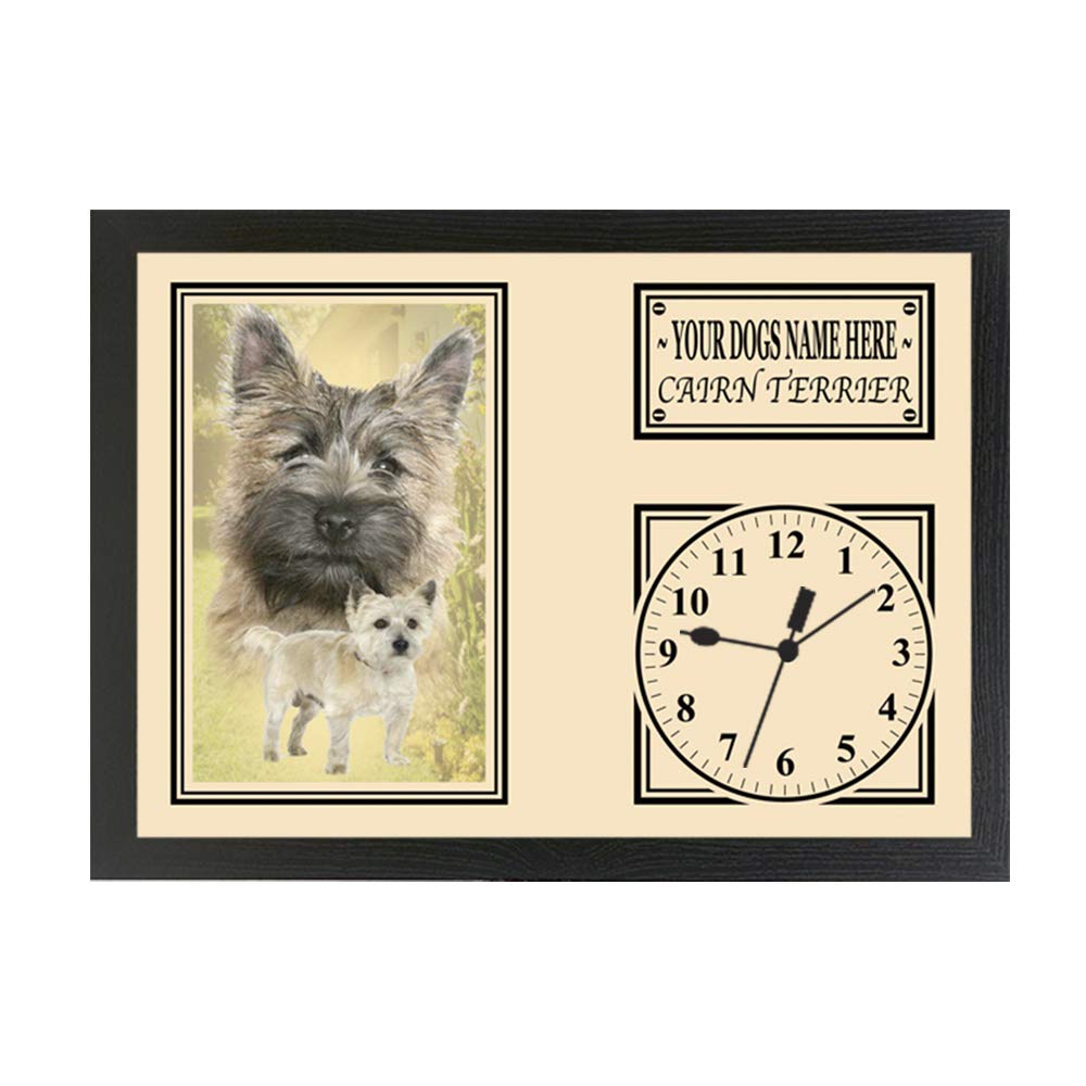 Cairn Terrier Personalised Dog Breed Gift Clock