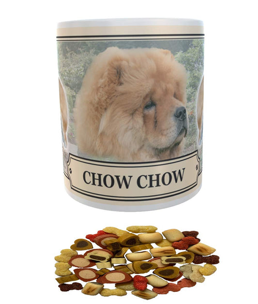 Chow Chow Dog Breed Gift Mug with Treats