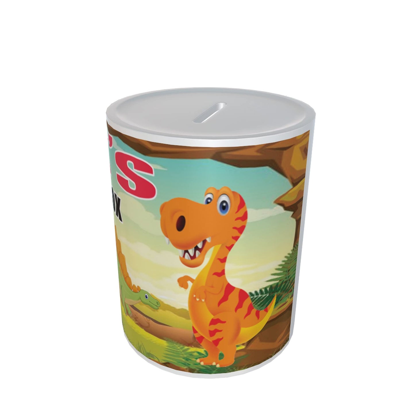Personalised Kids Dinosaur Ceramic Piggy Bank Money Box Gift