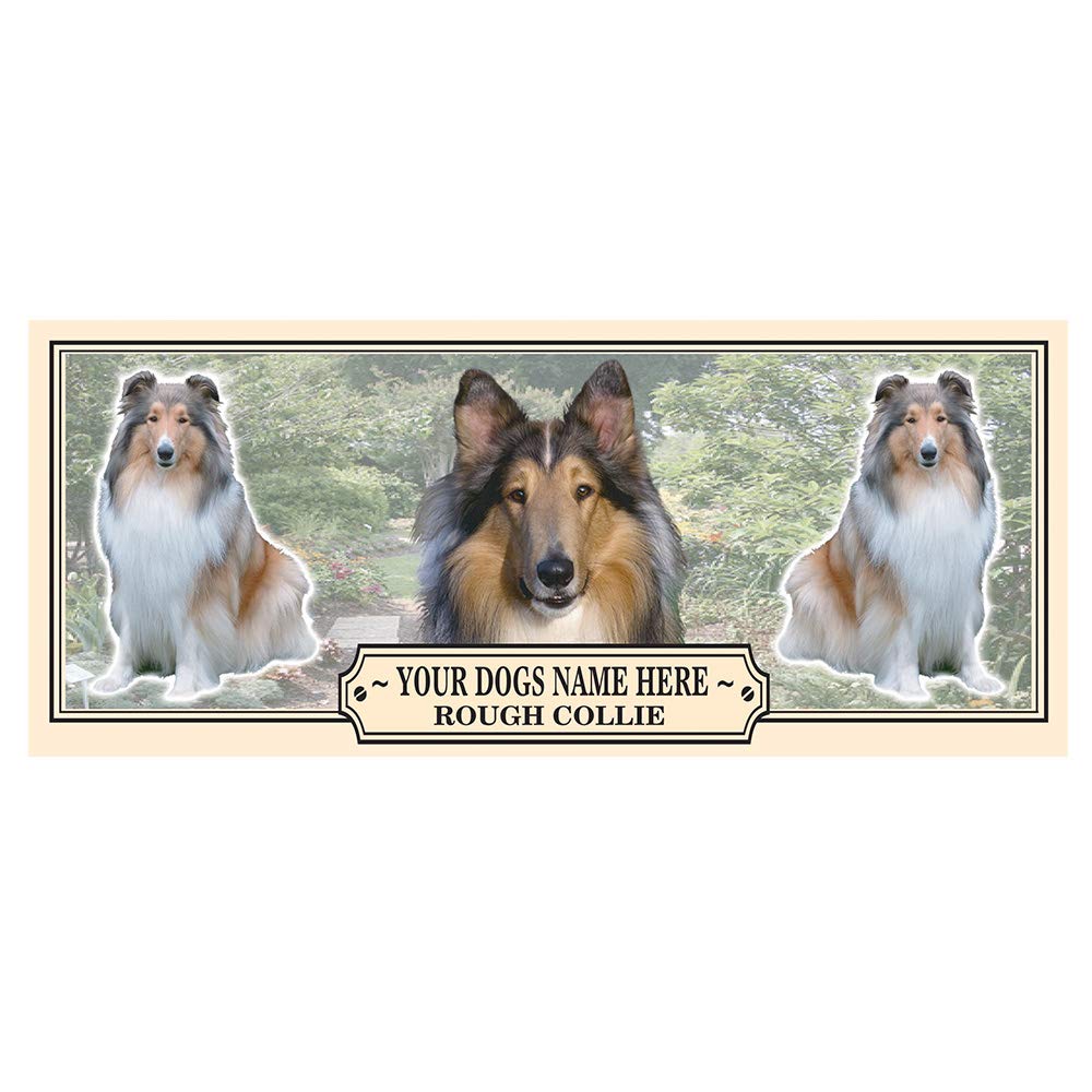 Rough Collie Personalised Dog Breed Gift Mug with Treats
