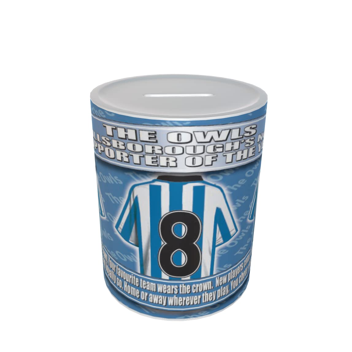 Sheffield Wed Football Shirt Ceramic Money Box Gift