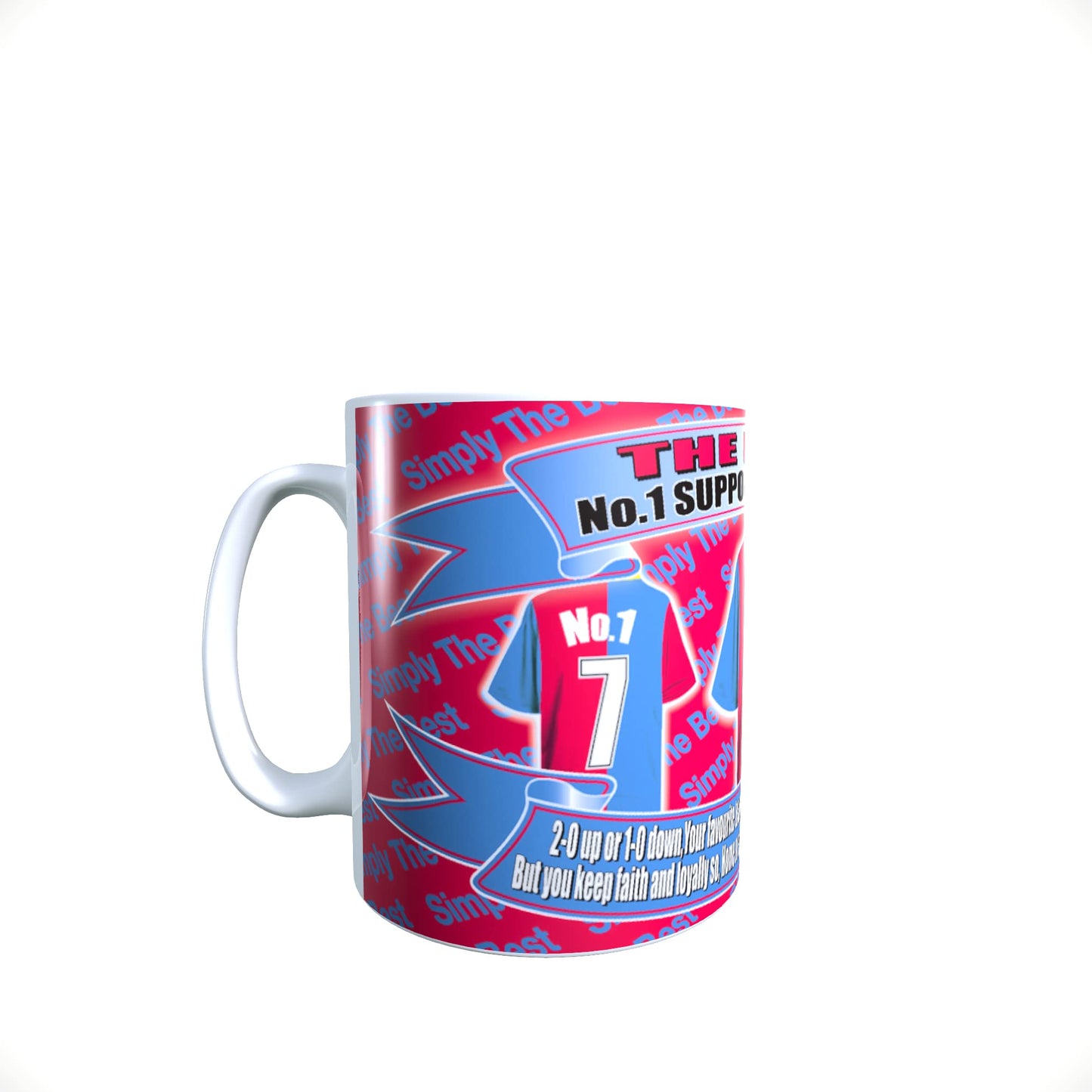 Crystal - The Glaziers Football Team Shirt Mug Gift with Chocolate Footballs