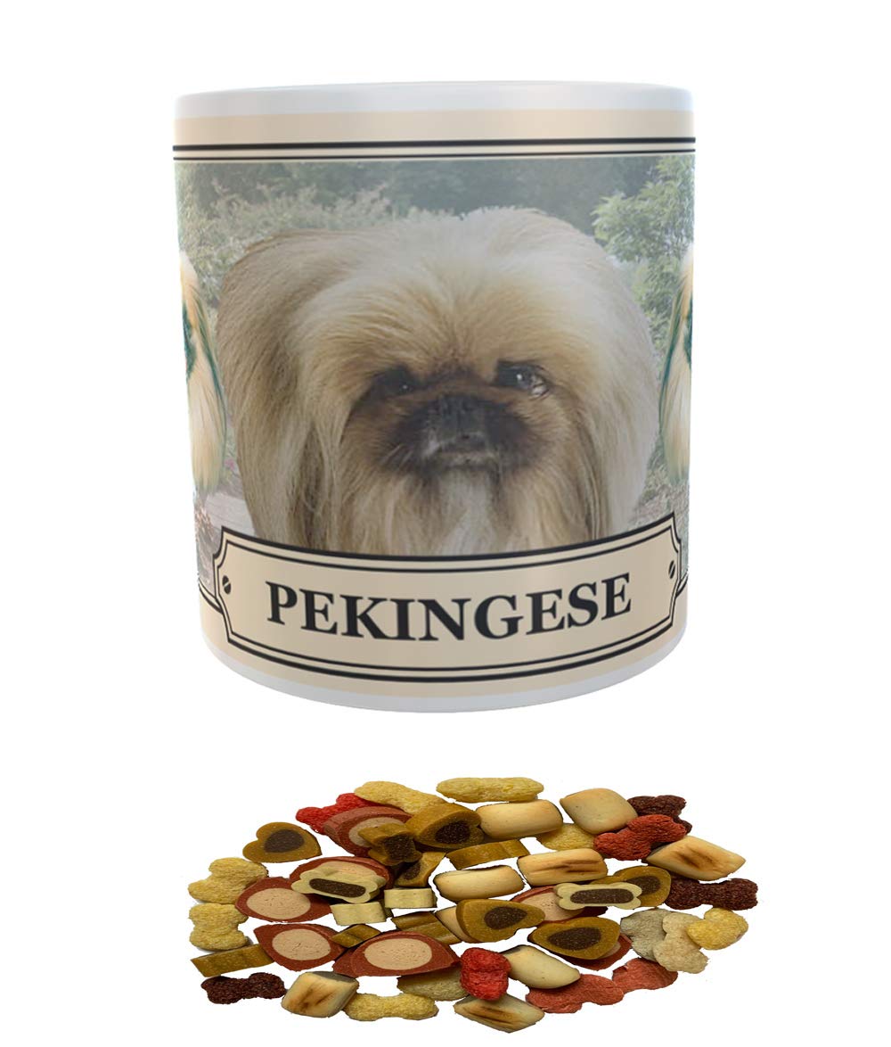 Pekingese Dog Breed Gift Mug with Treats